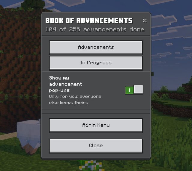 The book menu
