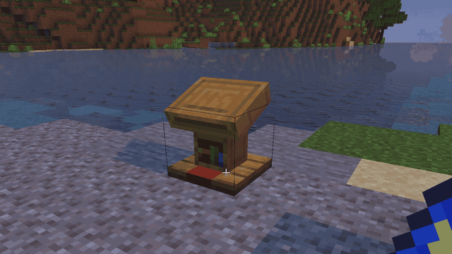 Placing the Book of Advancements on a lectern shows your name and score above it